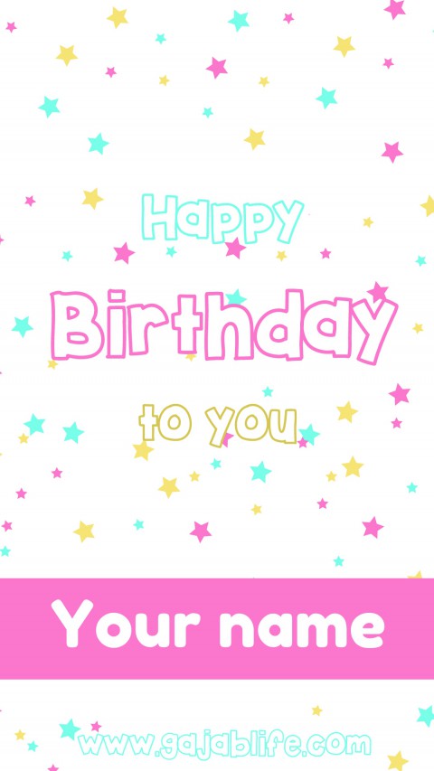 free happy birthday cards with name