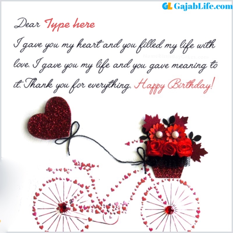 romantic and special birthday wishes for lover
