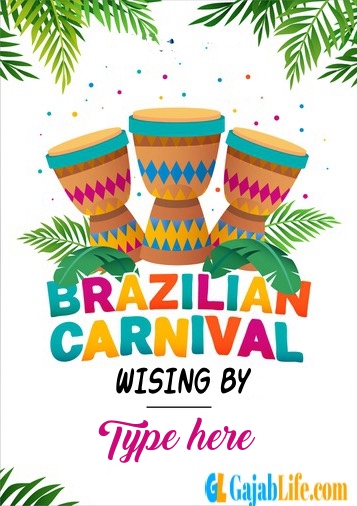  greeting card 2020 for rio carnival royalty
