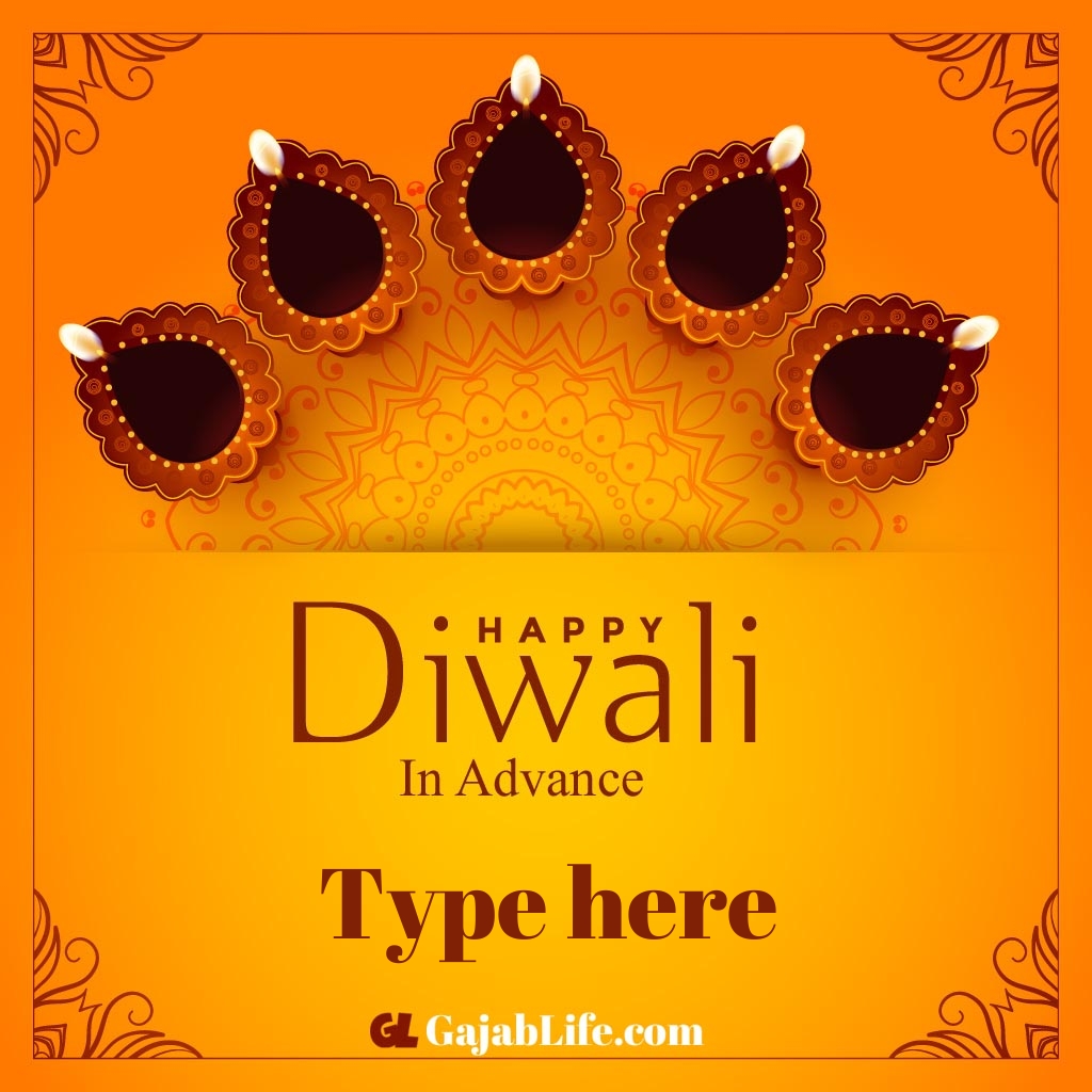 happy diwali in advance greeting card