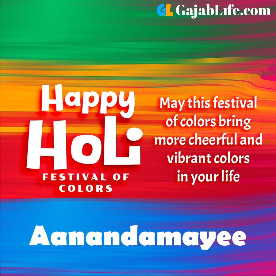Aanandamayee happy holi festival banner wallpaper