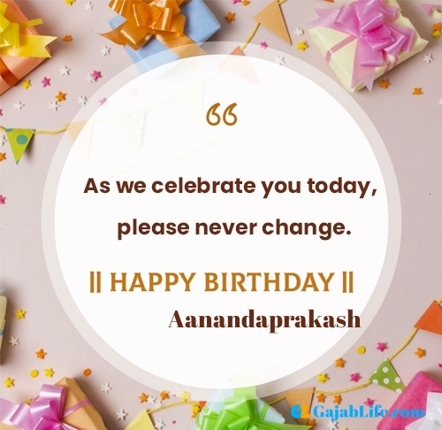 Aanandaprakash happy birthday free online card