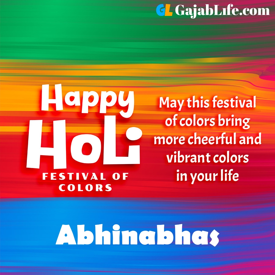 Abhinabhas happy holi festival banner wallpaper