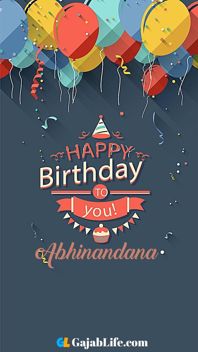 Birthday wish image with name abhinandana