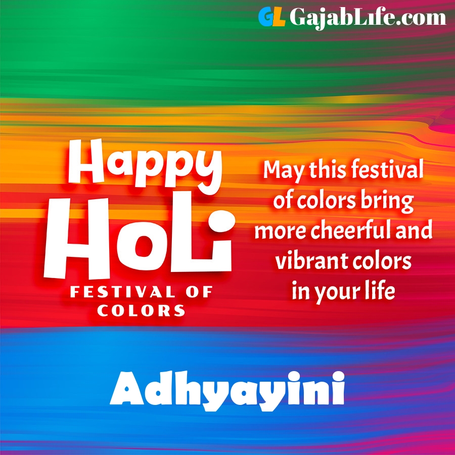 Adhyayini happy holi festival banner wallpaper