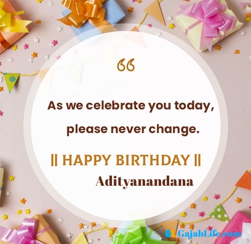 Adityanandana happy birthday free online card