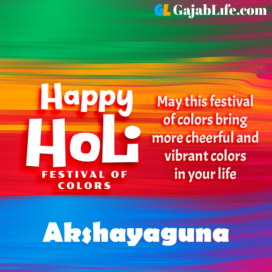 Akshayaguna happy holi festival banner wallpaper