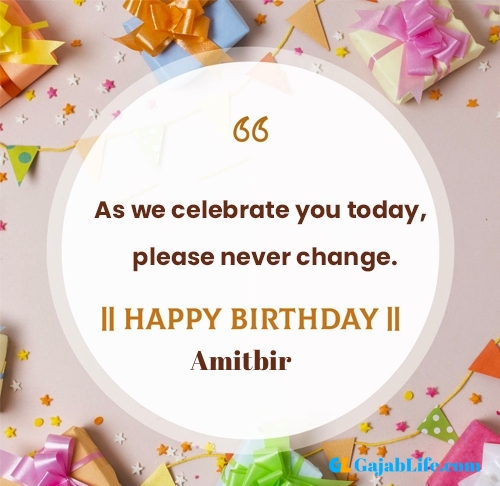 Amitbir happy birthday free online card