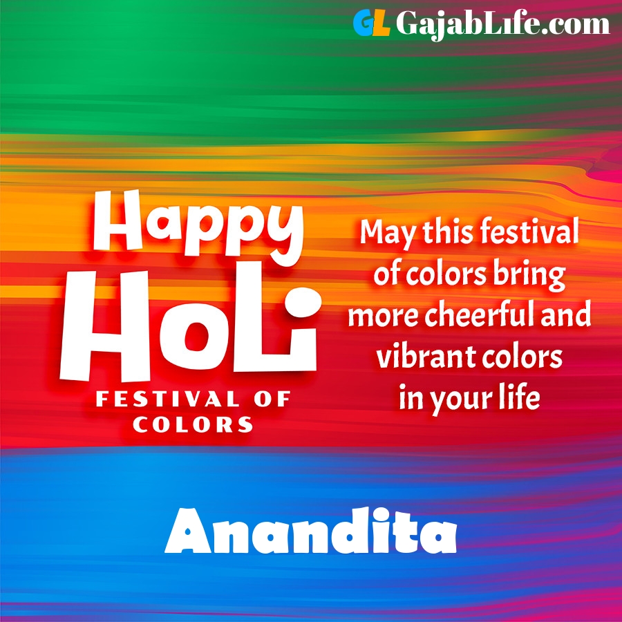 Anandita happy holi festival banner wallpaper