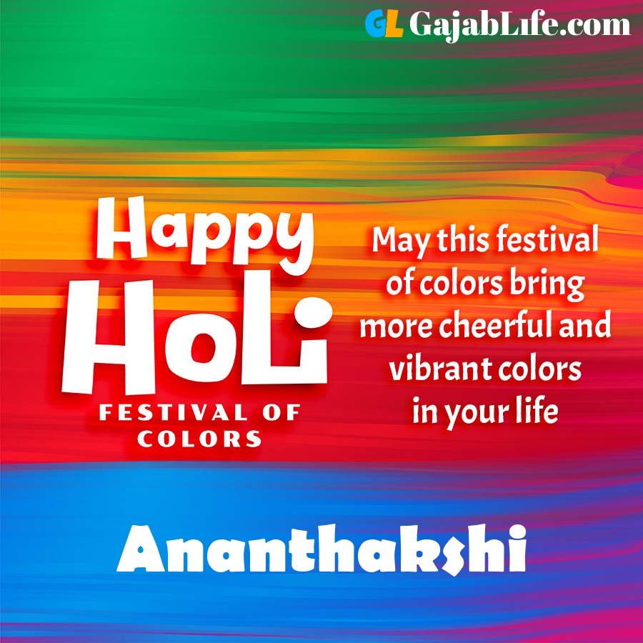 Ananthakshi happy holi festival banner wallpaper