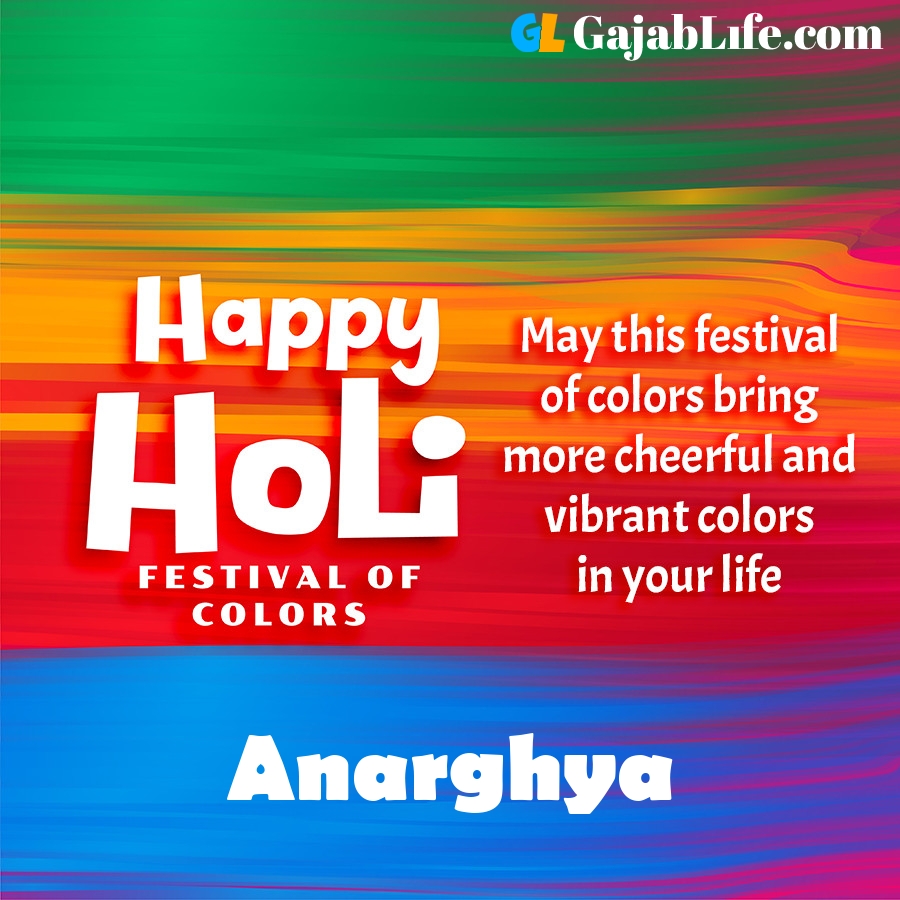Anarghya happy holi festival banner wallpaper