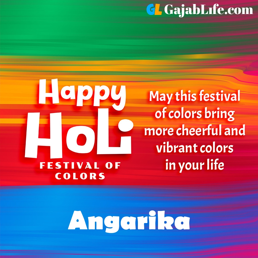 Angarika happy holi festival banner wallpaper