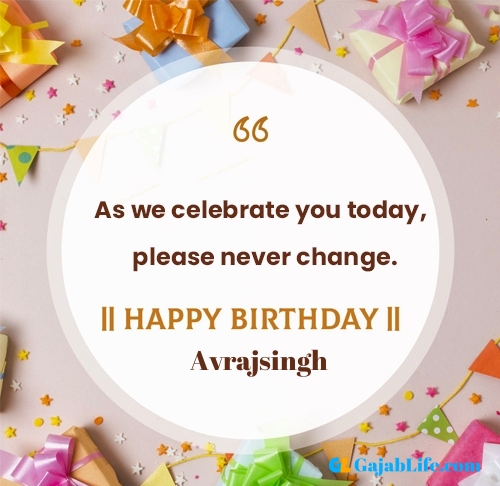 Avrajsingh happy birthday free online card