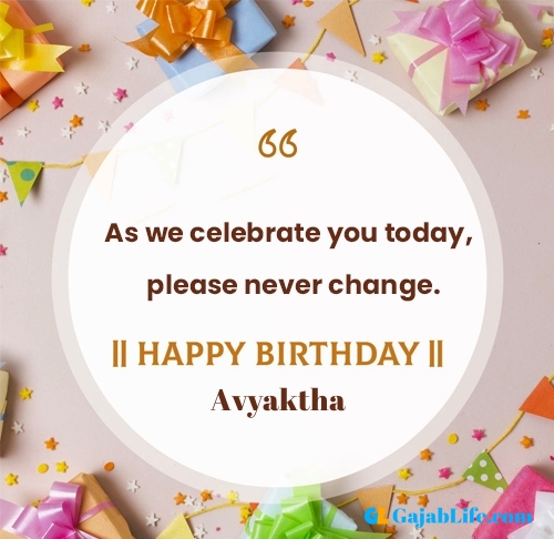 Avyaktha happy birthday free online card