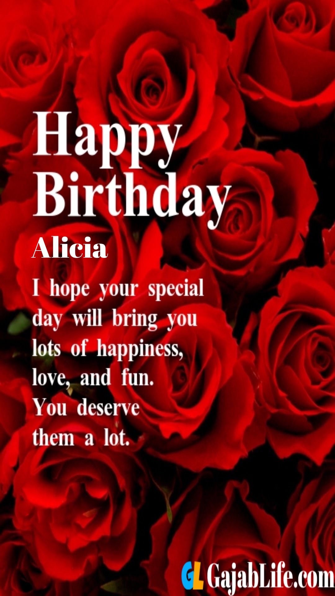 Birthday alicia happy Happy Birthday