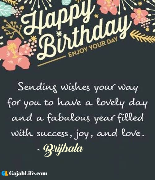 Brijbala best birthday wish message for best friend, brother, sister and love