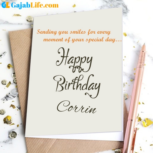 Birthday wishes card with name edit online