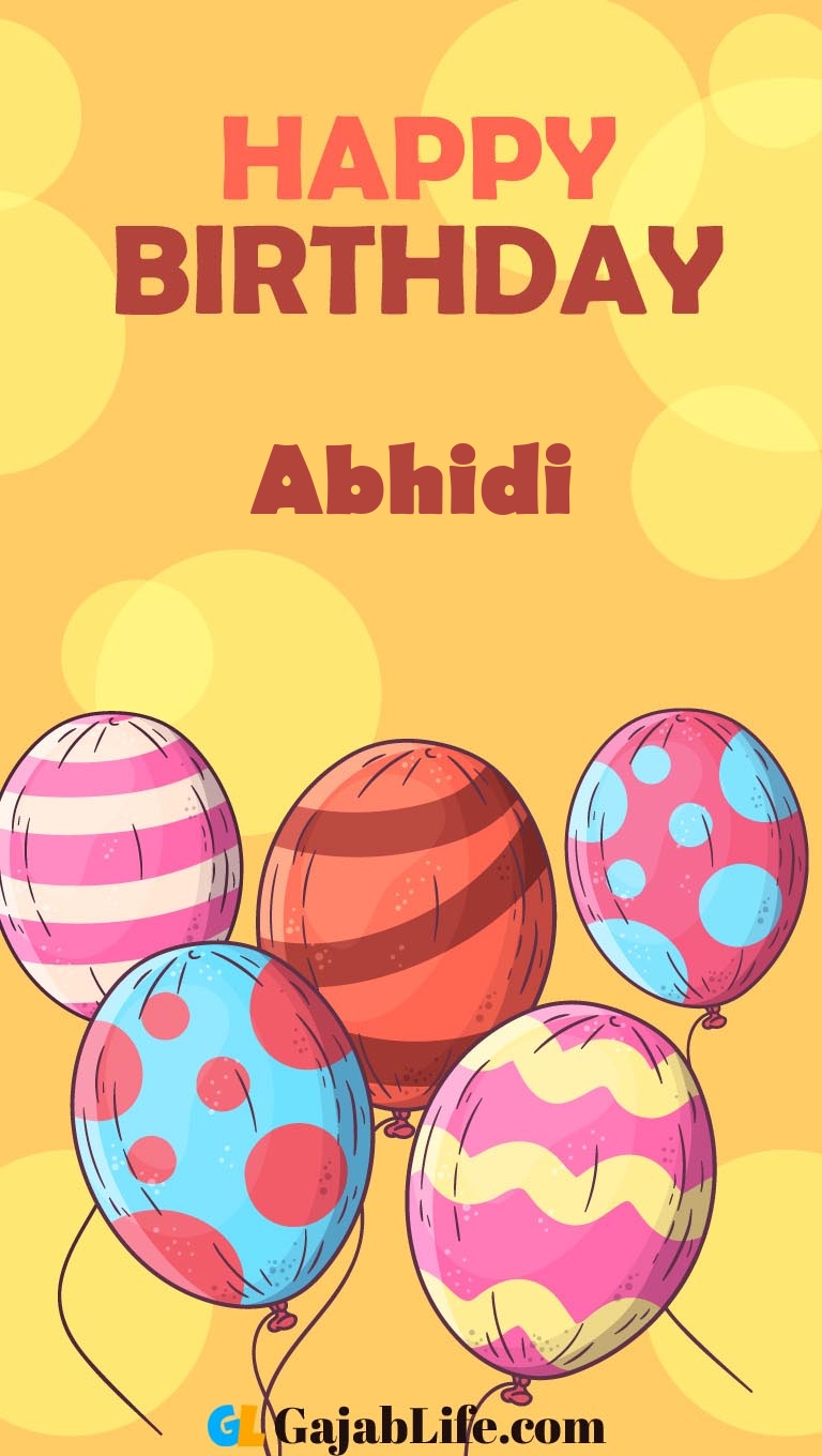 Abhidi happy birthday card