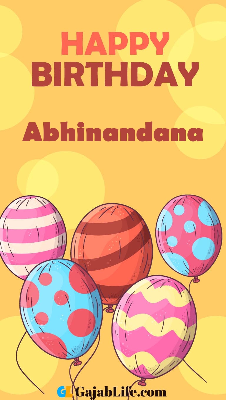 Abhinandana happy birthday card