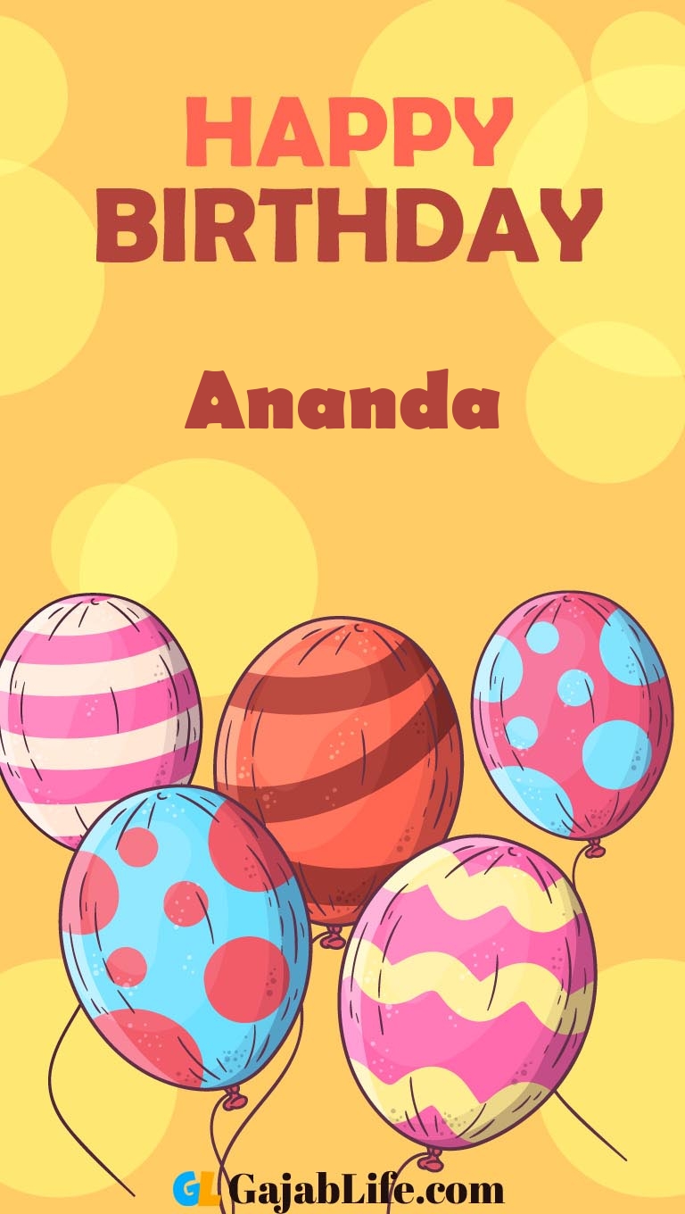 Ananda happy birthday card