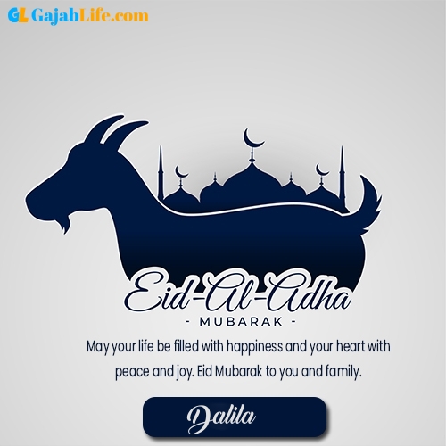 Dalila happy bakrid al adha eid mubarak