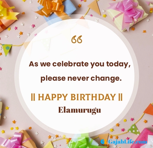Elamurugu happy birthday free online card