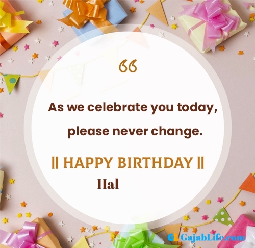 Hal happy birthday free online card