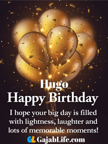 Happy Birthday Hugo / Just taking it all in his stride! - Themeuno
