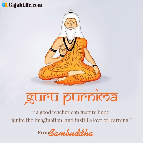 Happy guru purnima sambuddha wishes with name
