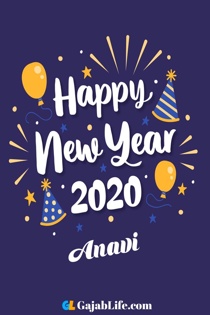 Anavi happy new year 2020 wishes card