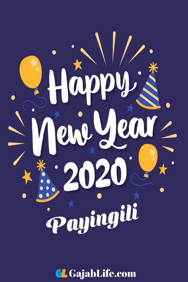Payingili happy new year 2020 wishes card