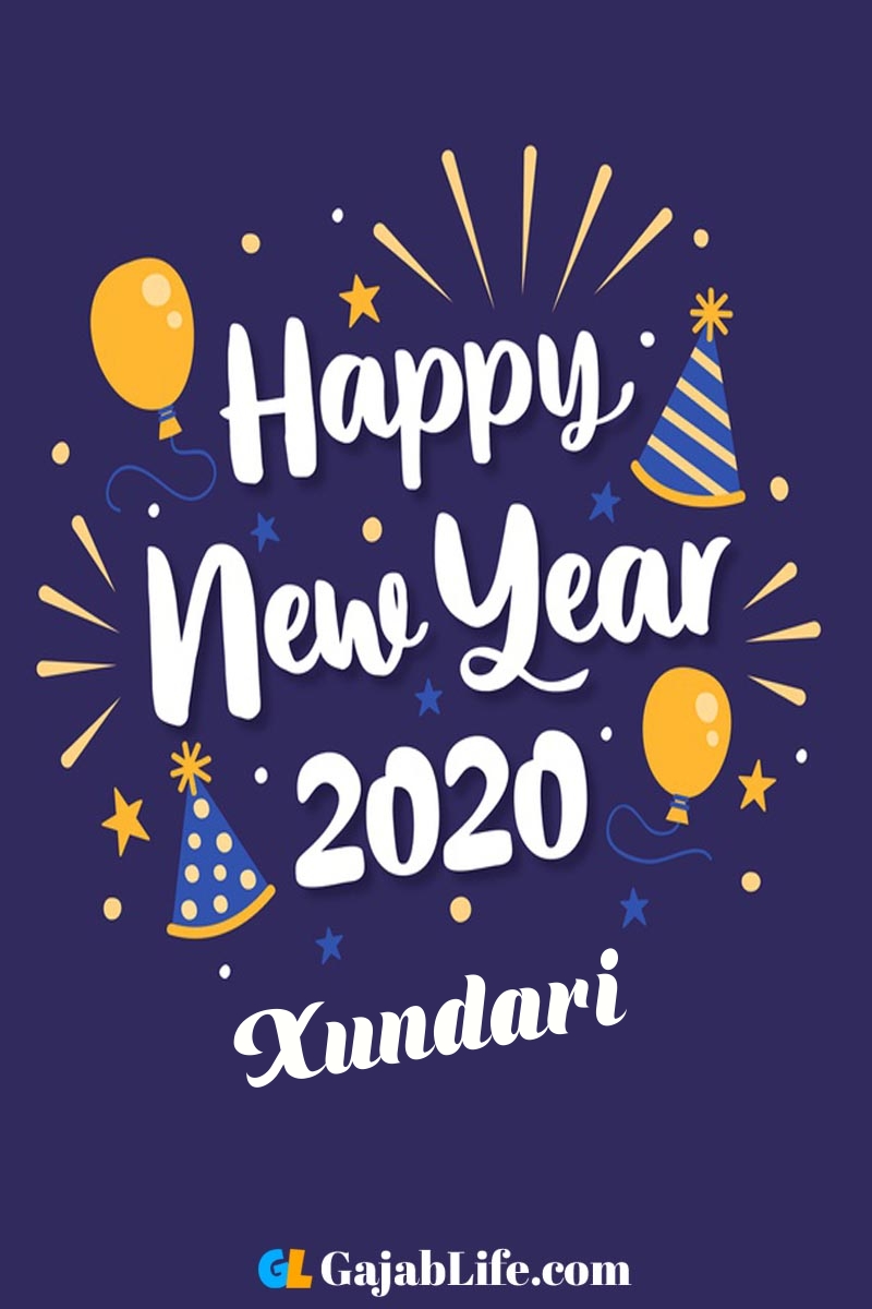 Xundari happy new year 2020 wishes card