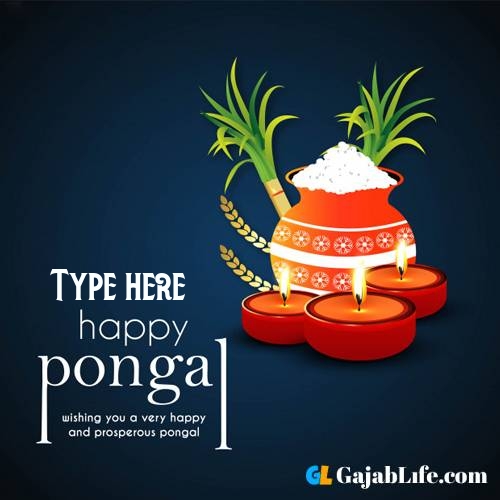  happy pongal wishes images name pictures greeting card in telugu tamil