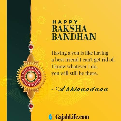 Abhinandana happy raksha bandhan quotes for brother