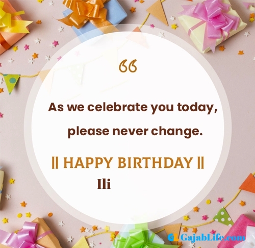 Ili happy birthday free online card