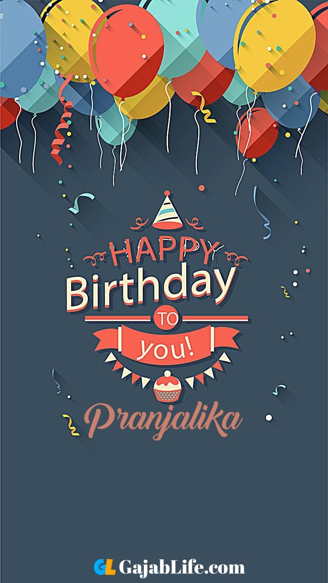 Birthday wish image with name pranjalika