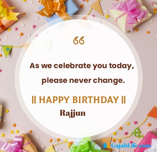 Rajjun happy birthday free online card