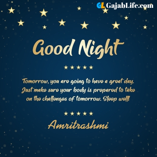 Sweet good night amritrashmi wishes images quotes