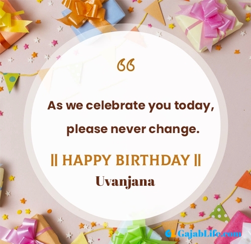 Uvanjana happy birthday free online card